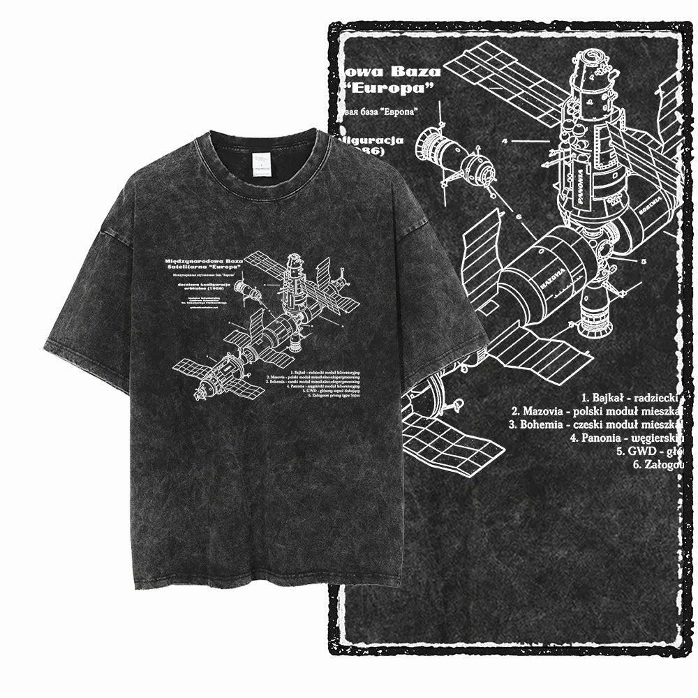 Astro Space Acid Wash Tee