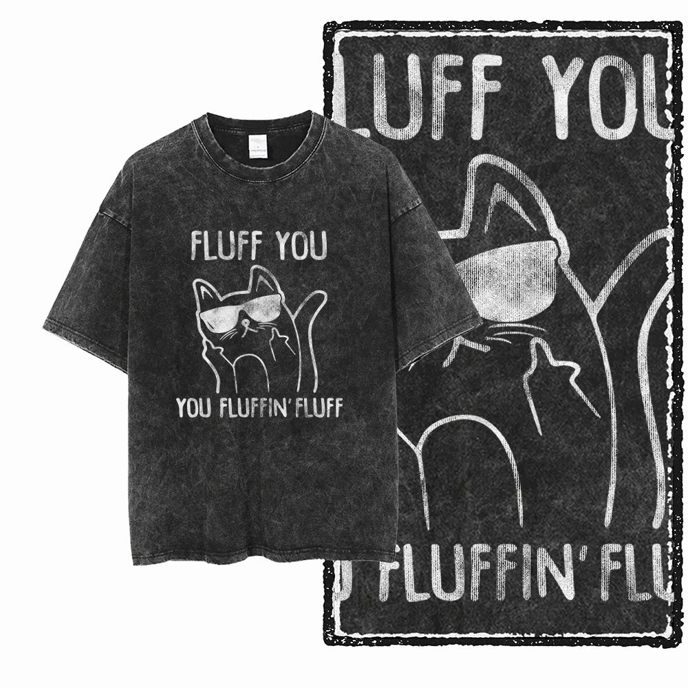 Cosmic Kitties Acid Wash Tee