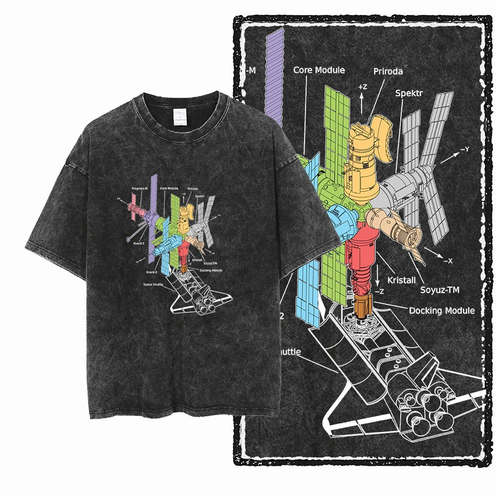 Astro Space Acid Wash Tee