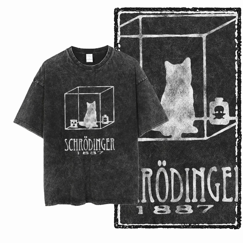 Cosmic Kitties Acid Wash Tee