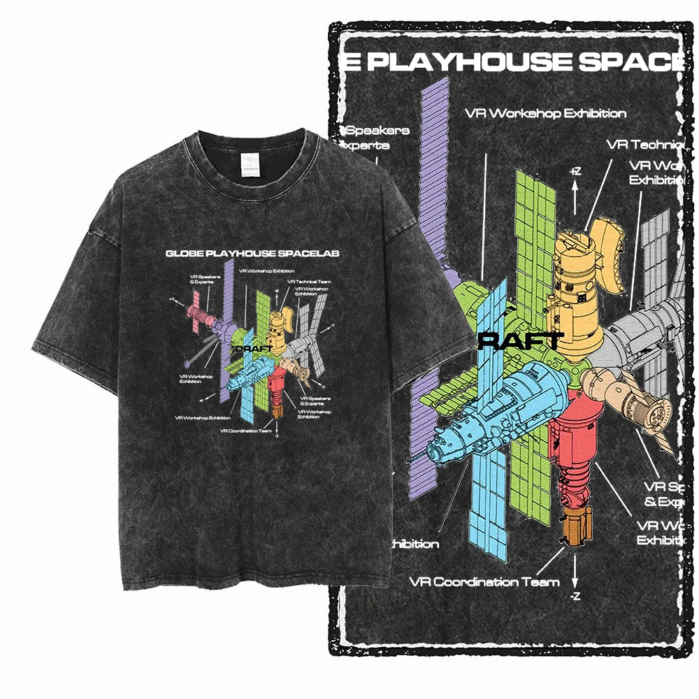 Astro Space Acid Wash Tee