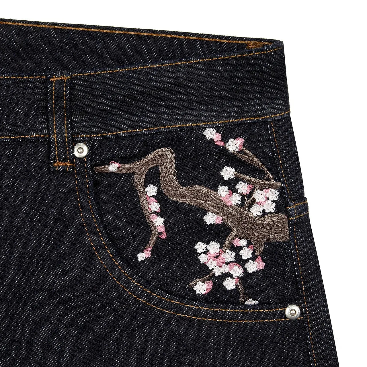 Cherry Blossom Y2K Baggy Jeans