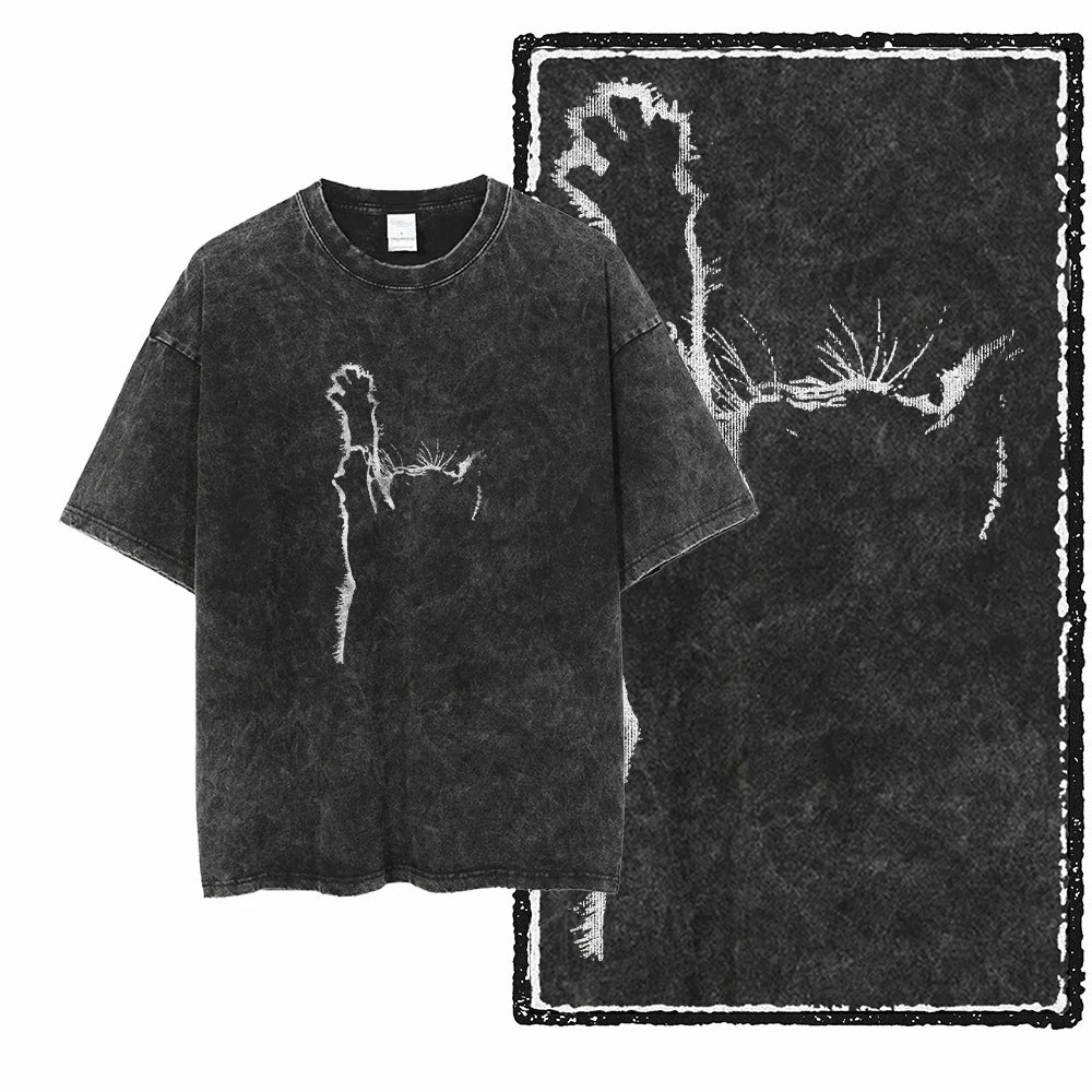 Cosmic Kitties Acid Wash Tee