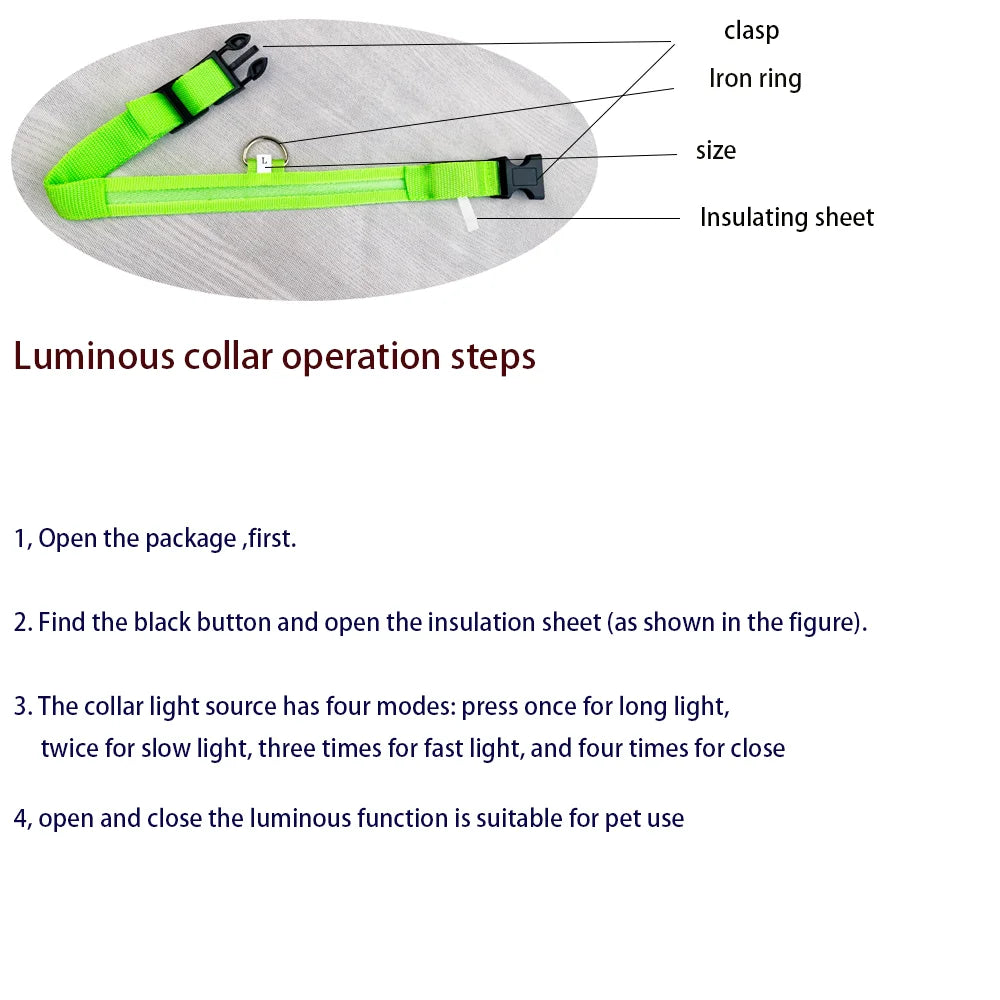 Night Glow Collar