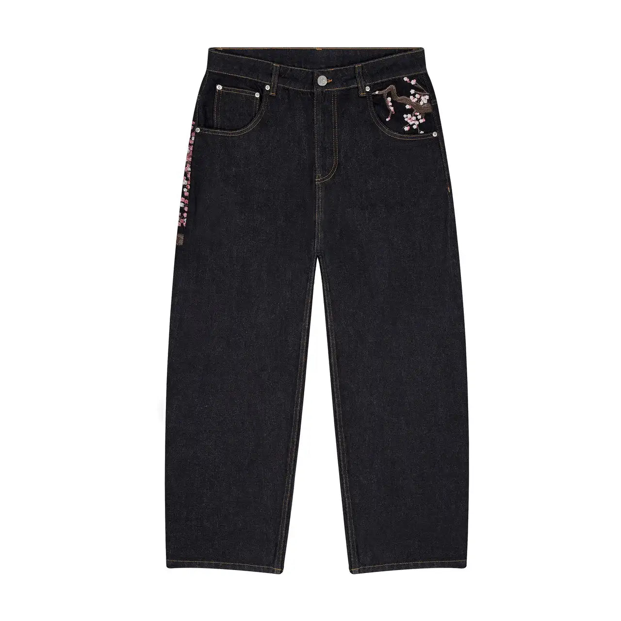 Cherry Blossom Y2K Baggy Jeans