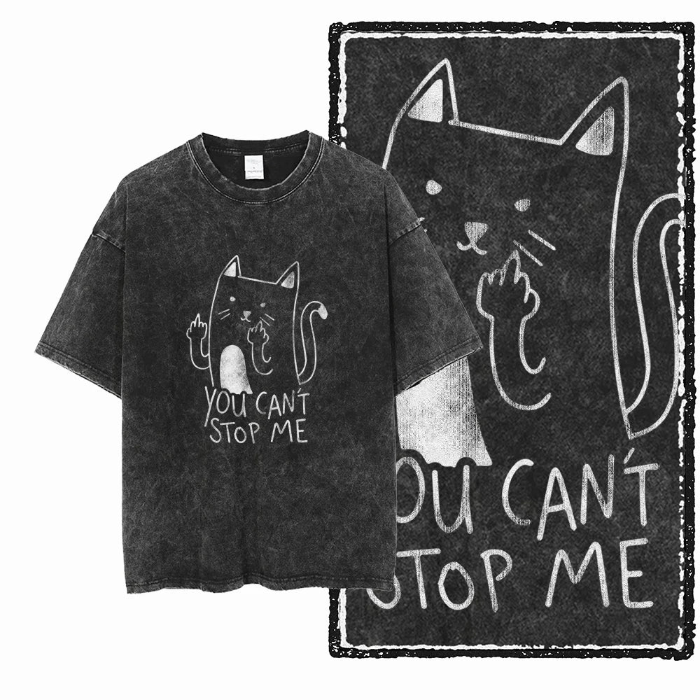 Cosmic Kitties Acid Wash Tee